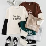 Camiseta Superpuesta Good Vibes