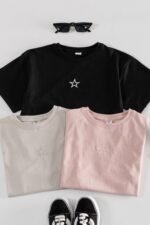 Remera Over 2 tipos de bordado
